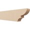 Ekena Millwork 4in. W x 8in. H x 28in. L Ridgewood Woodgrain TimberThane Rafter Tail, Primed Tan RFTUR04X08X28RIDRCPR - alternate 1